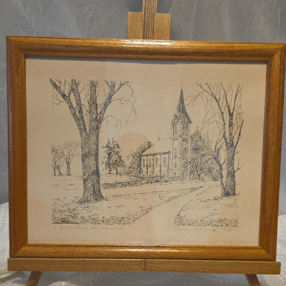 Limited Edition St Ignatious Chapel Fort Leavenworth KS - Witschonke 17/250